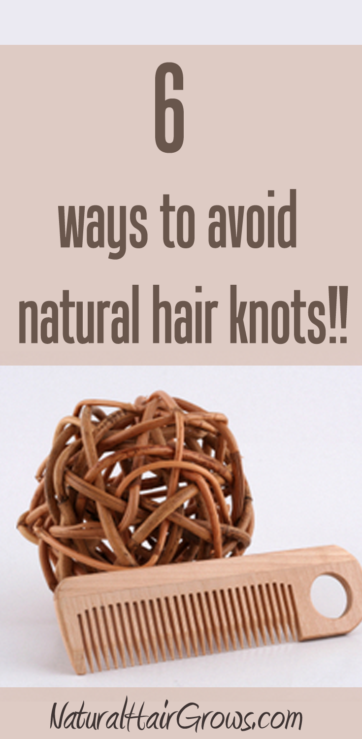Detangling Natural Hair Knot Making You Happy